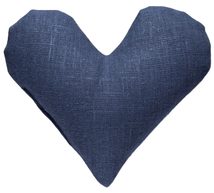 Hjärtformad vetekudde med lavendel