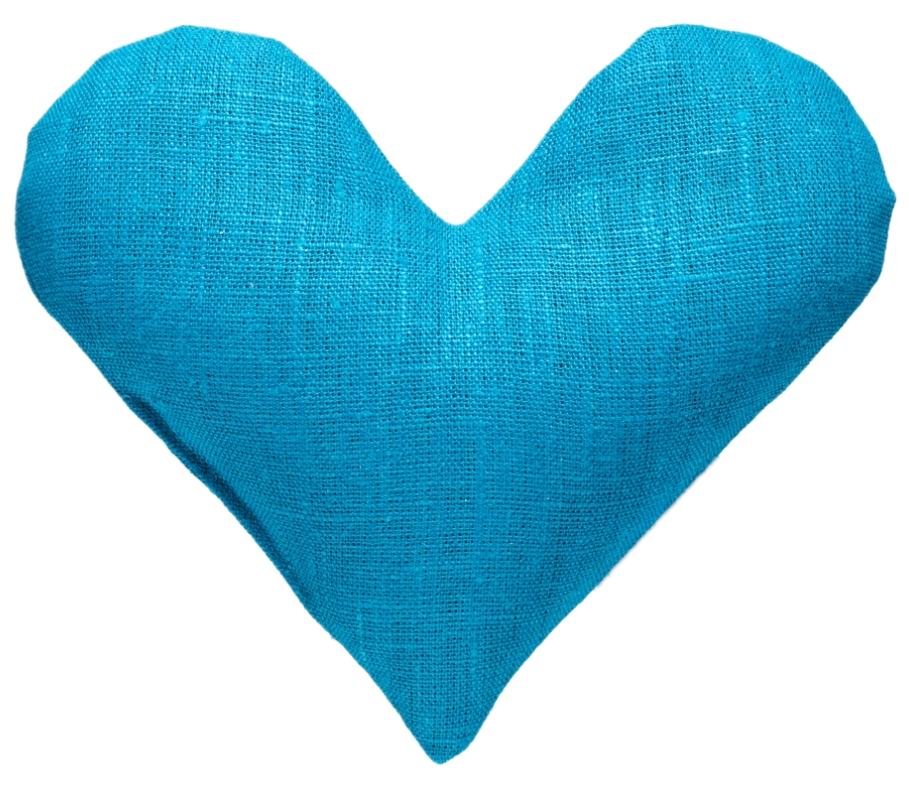 Hjärtformad vetekudde med lavendel