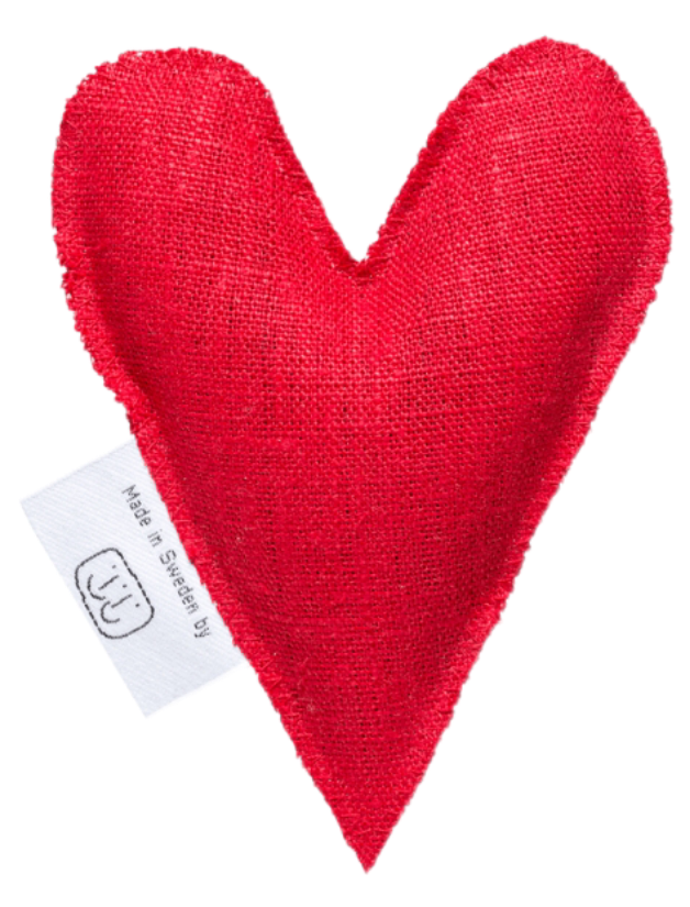 Hjärtformad vetekudde med lavendel