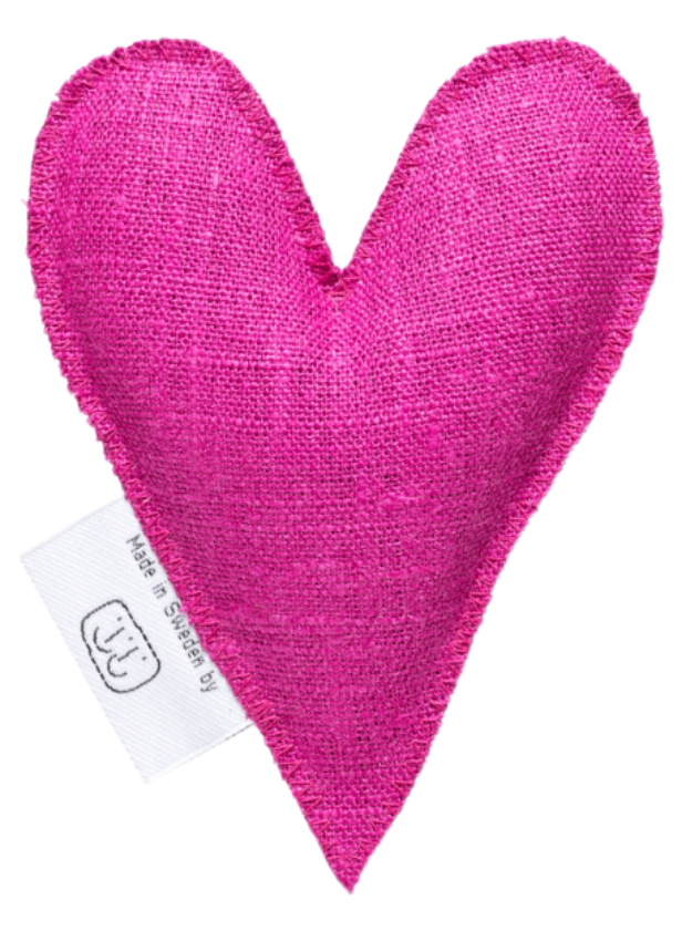 Hjärtformad vetekudde med lavendel