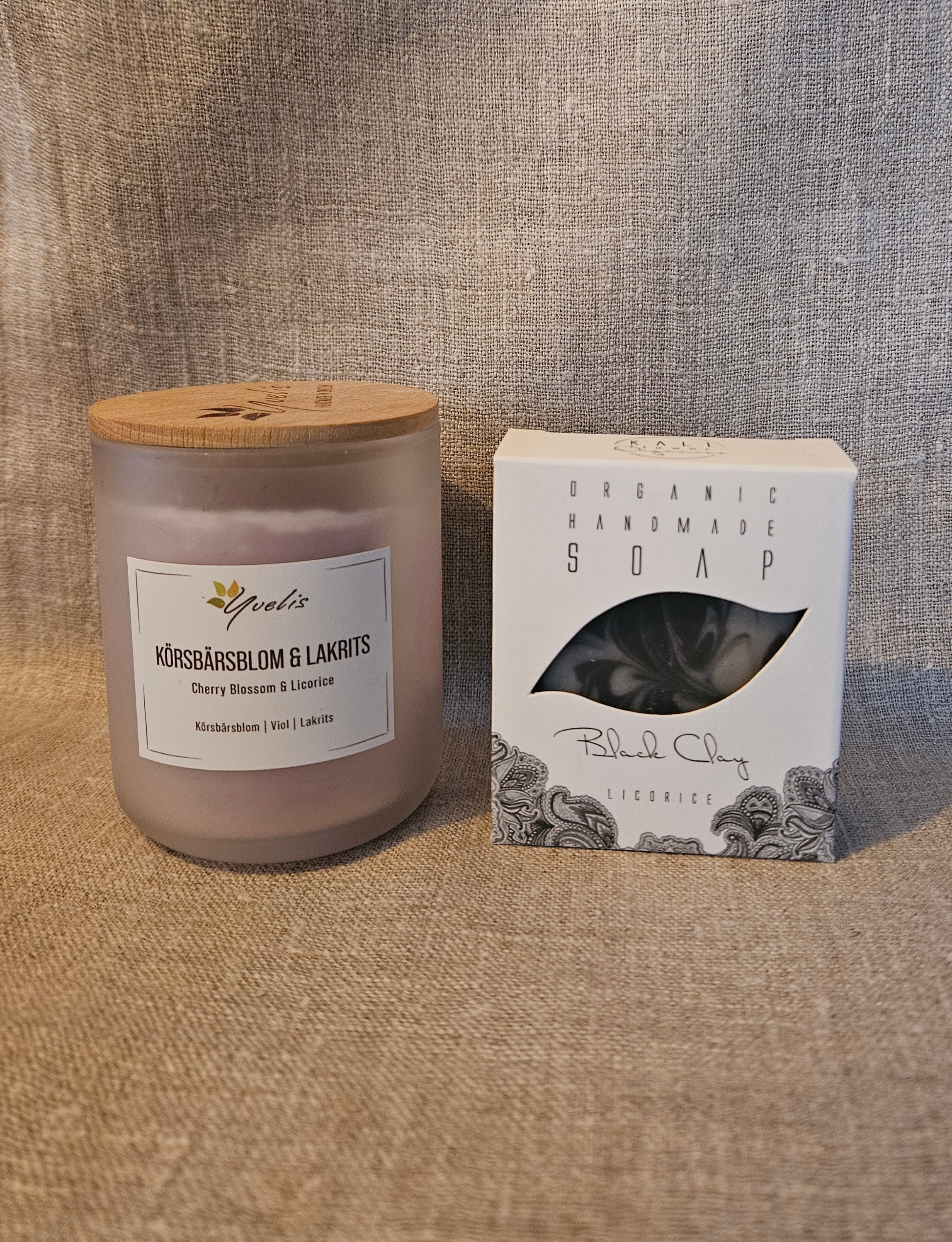 Doftljus Körsbärsblom milövänlig Yvelis Lakrits Lakritstvål ekologisk Kaliflower Organics