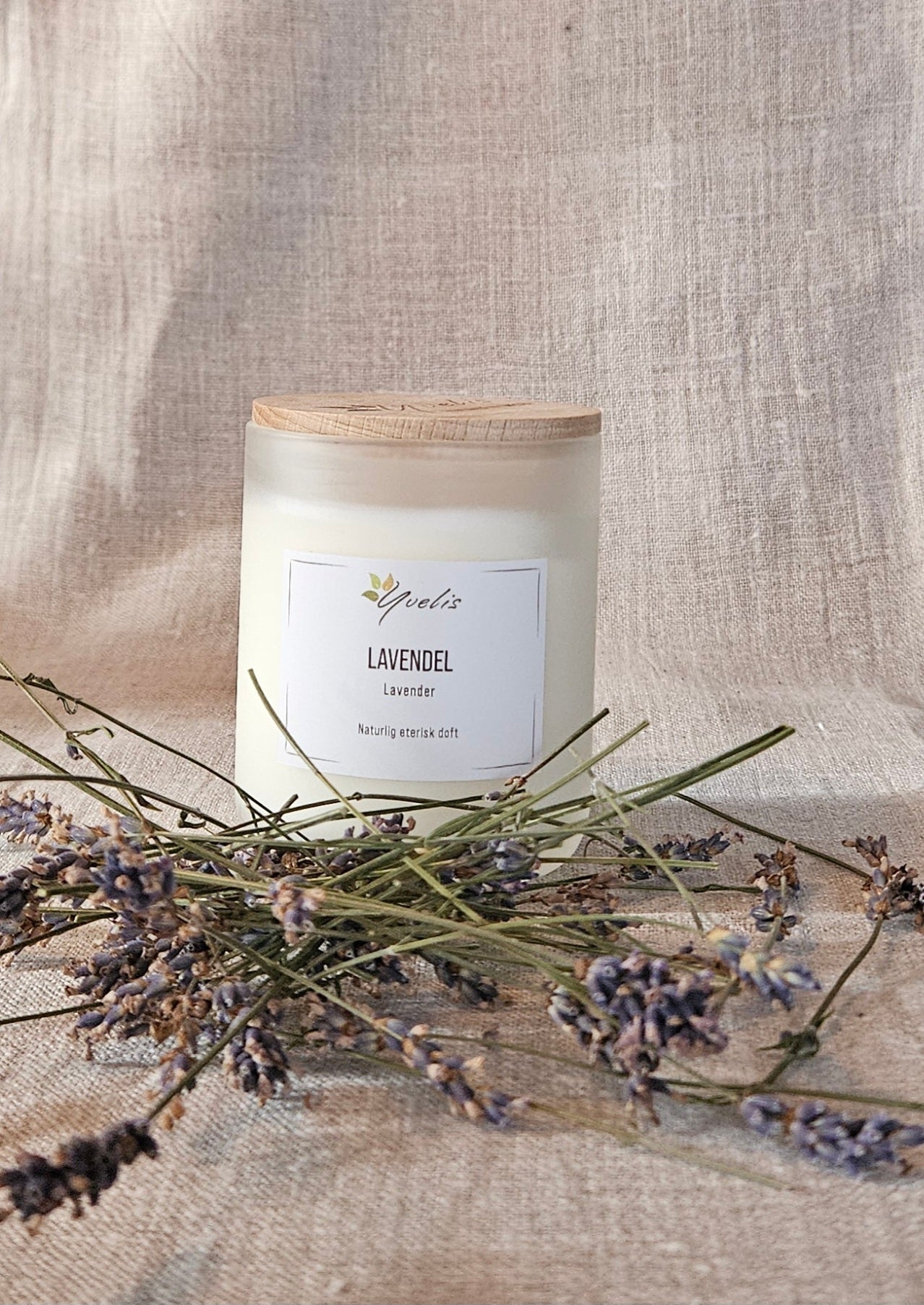 Lavendel Eterisk Doftljus - Vindpust Butik