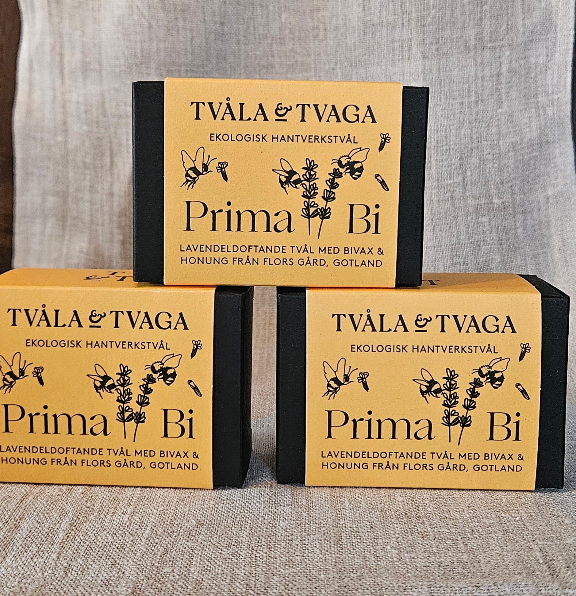 PRIMA BI bivaxtvål med doft av lavendel