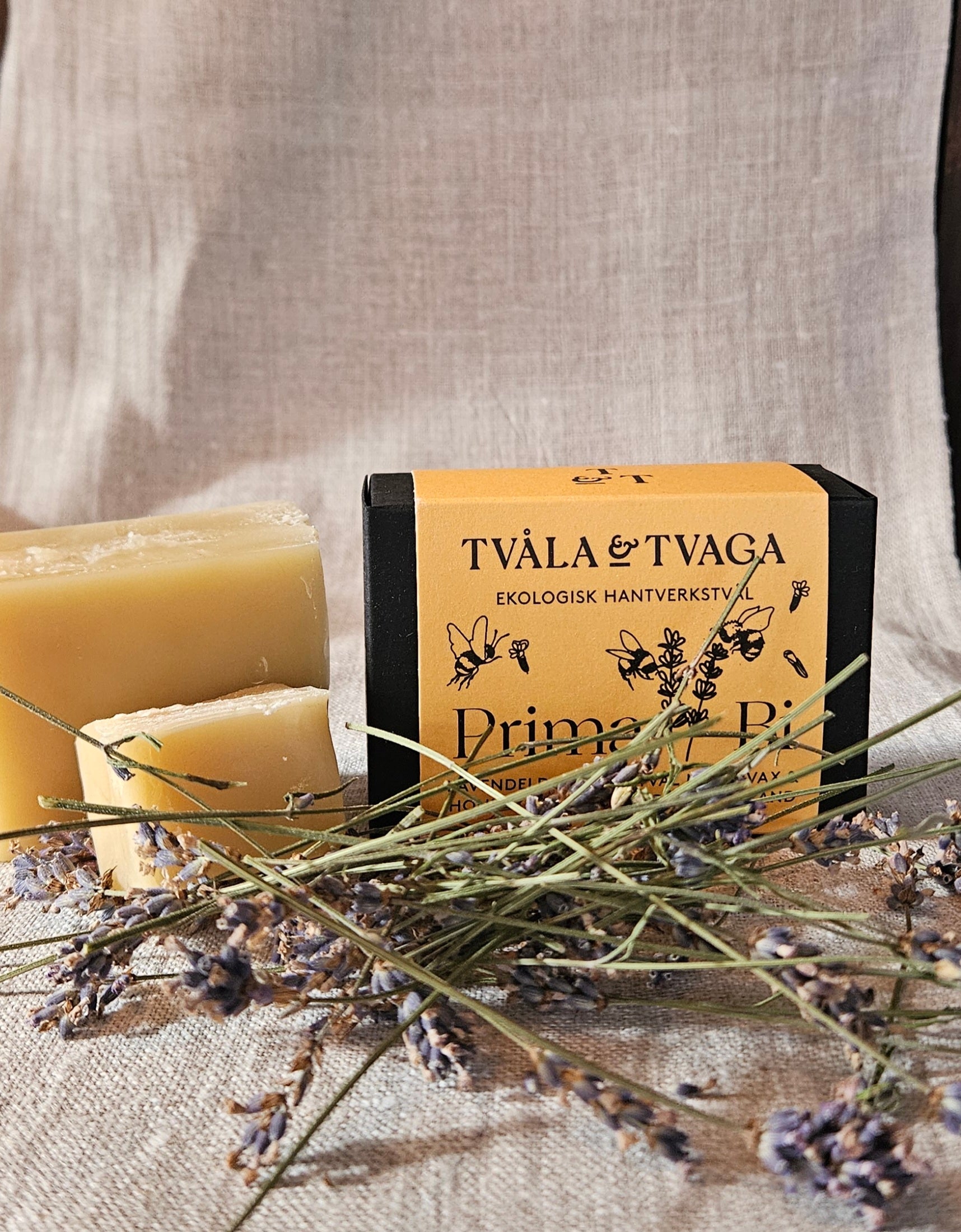 PRIMA BI bivaxtvål med doft av lavendel